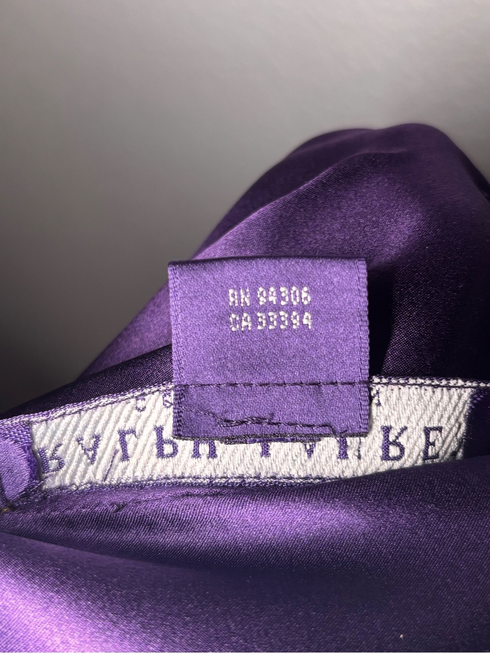 Ralph Lauren Collection Purple Label 100% Silk Satin Tie Neck Blouse Size 8 - Picture 11 of 16